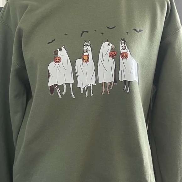 Equestrian Halloween Horse Boo Crews - Picture 1 of 2